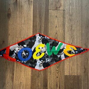 LOEWE Diamond Shape Silk/Cotton Cat Scarf